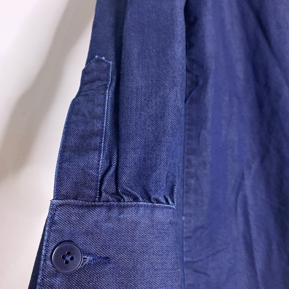 Kate Spade High Neck Open Back long sleeve Denim Mini dress small - Picture 5 of 10